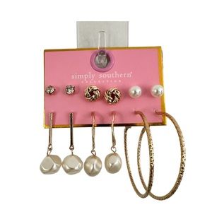 Set of 6 Simply Southern earrings.
